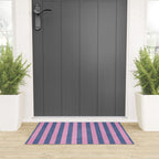 STRIPES - 005 - pink and blue Welcome Mat Gallery Image 3