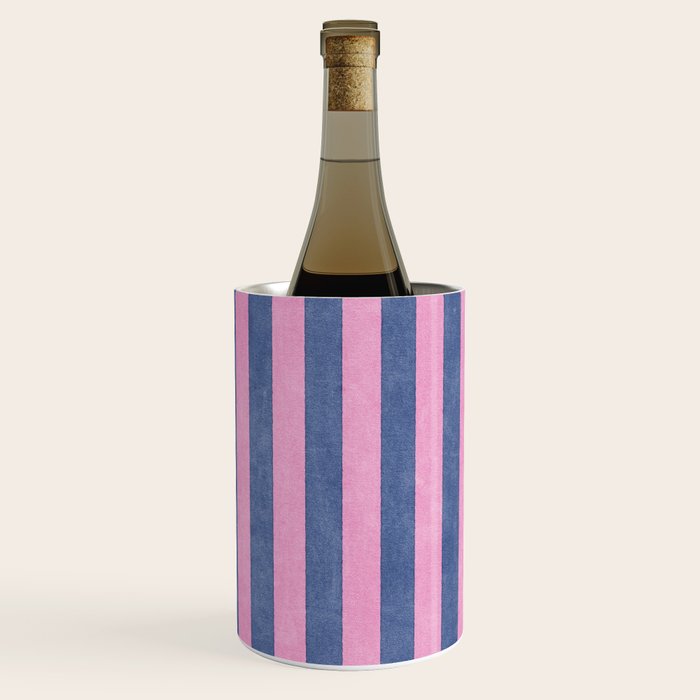 STRIPES - 005 - pink and blue Wine Chiller Gallery Image 2