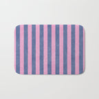 STRIPES - 005 - pink and blue Bath Mat Gallery Image 1