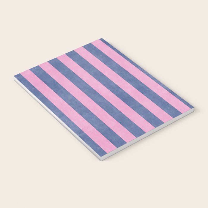 STRIPES - 005 - pink and blue Notebook Gallery Image 3