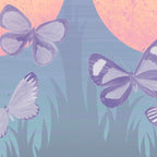 Moonrise Meadow Butterflies Coffee Mug Gallery Image 2