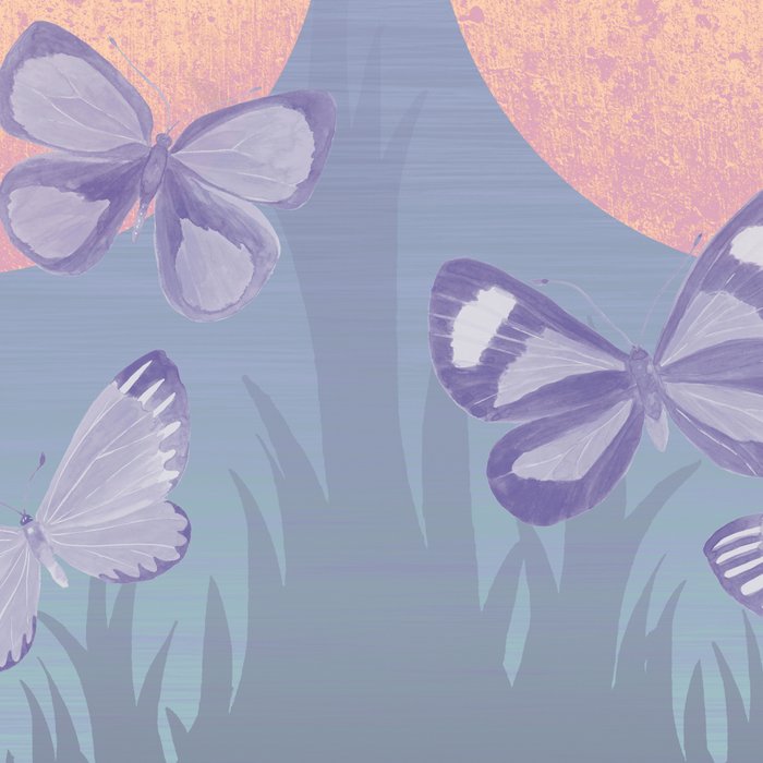 Moonrise Meadow Butterflies Coffee Mug Gallery Image 2
