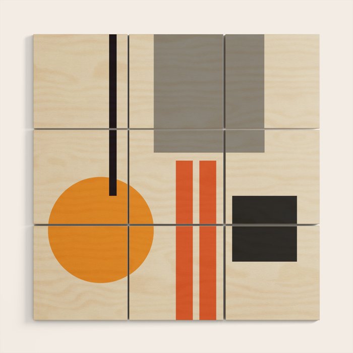 Mid Century 05 Wood Wall Art Gallery Image 1