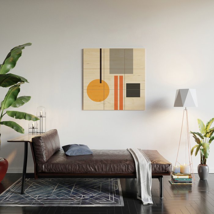 Mid Century 05 Wood Wall Art Gallery Image 2