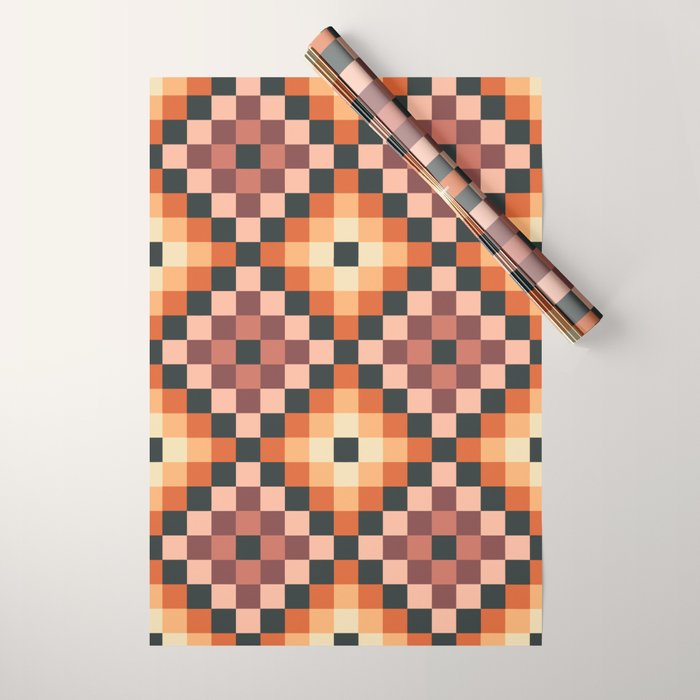 70s color squares pattern  Wrapping Paper Gallery Image 1