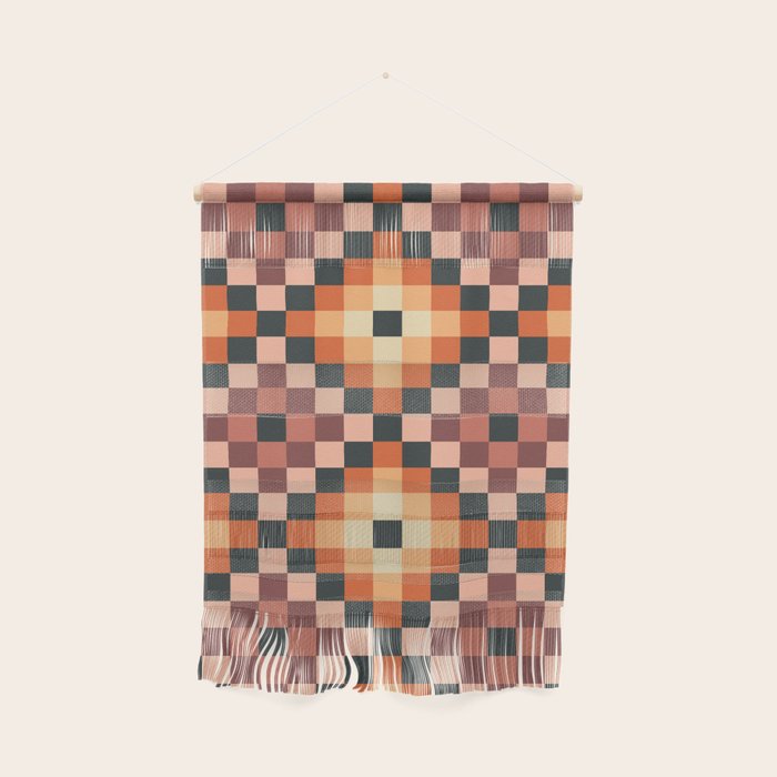 70s color squares pattern  Wall Hanging Gallery Image 1