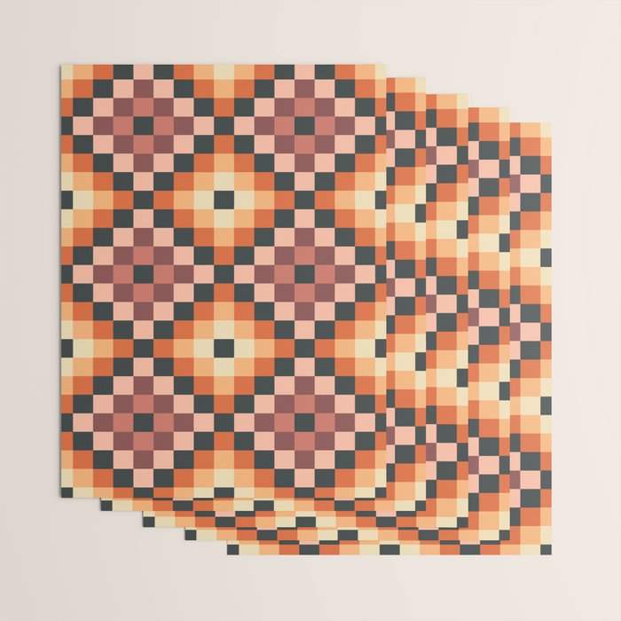 70s color squares pattern  Wrapping Paper Gallery Image 3