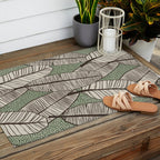 Banana Leaves Outdoor Rug Gallery Image 2