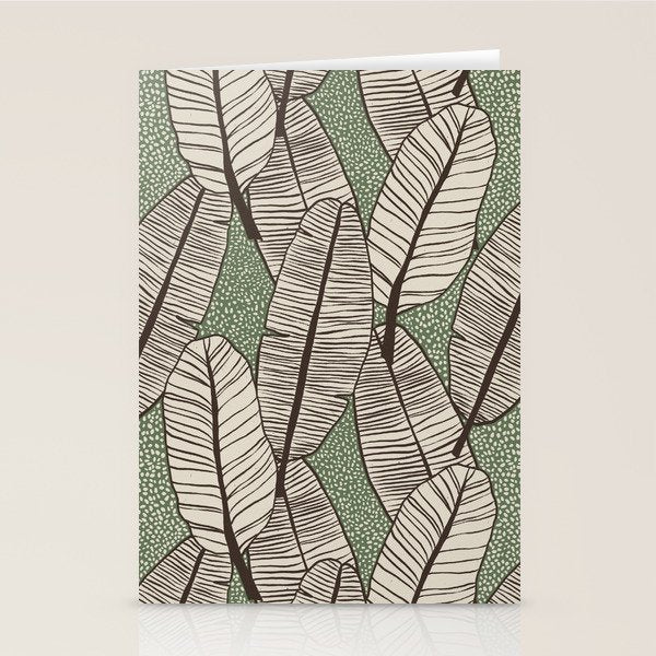 Banana Leaves Stationery Card Gallery Image 2