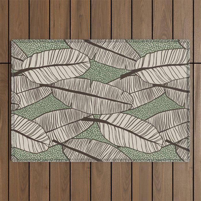 Banana Leaves Outdoor Rug Gallery Image 1