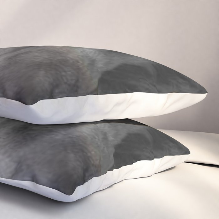 Even Lions Have Bad Days - The Lion Sleeps Tonight black and white photograph  Pillow Sham Gallery Image 3