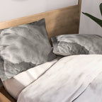 Even Lions Have Bad Days - The Lion Sleeps Tonight black and white photograph  Pillow Sham Gallery Image 2