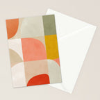 Shapes abstract pastel II Stationery Card Gallery Image 2