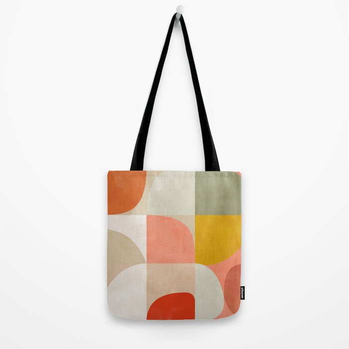 Shapes abstract pastel II Tote Bag Gallery Image 2