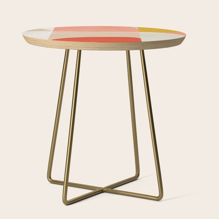 Shapes abstract pastel II Side Table Gallery Image 1