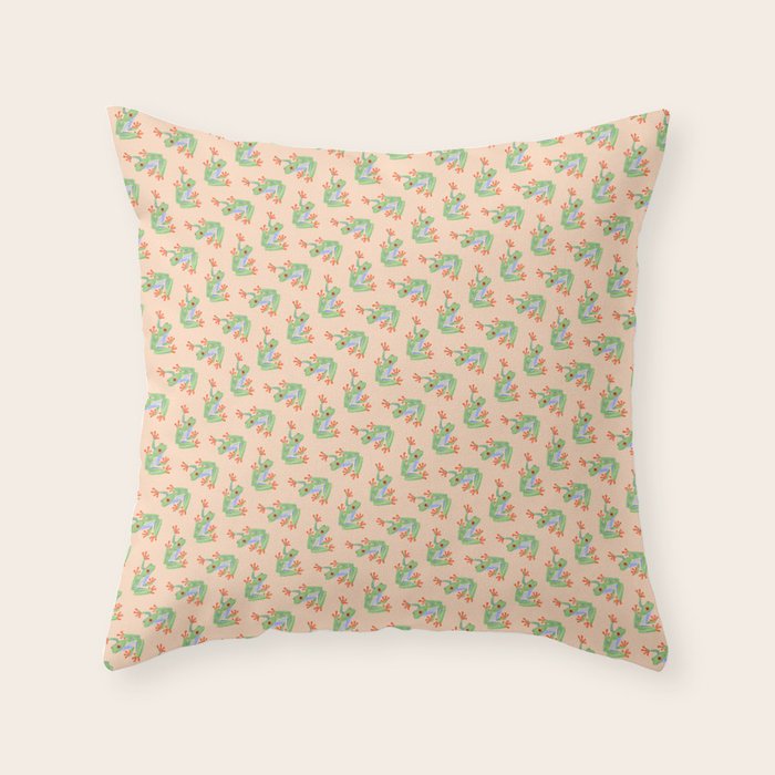Tree Frog Throw Pillow Gallery Image 6