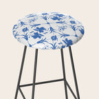 Floral Pleasure blue B Stool Gallery Image 2