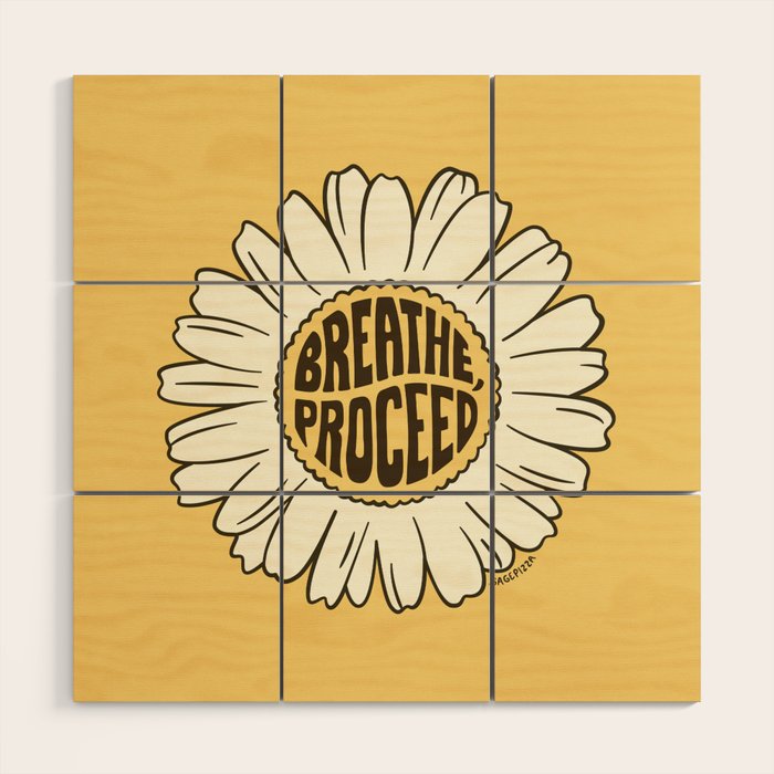BREATHE, PROCEED Wood Wall Art Gallery Image 1