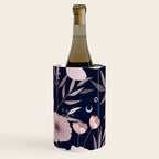 Modern, Boho, Floral Prints, Navy and Pink Wine Chiller Gallery Image 2