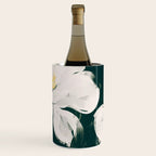 White Flowers On Green Wine Chiller Gallery Image 1