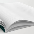 White Flowers On Green Notebook Gallery Image 2