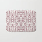 Seahorse Damask  Lilac Purple Bath Mat Gallery Image 1