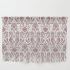 Seahorse Damask  Lilac Purple Wall Hanging Gallery Image 1