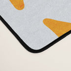 Endless Leaf Summer Illustration 1 Tangerine on pastel blue Desk Mat Gallery Image 4