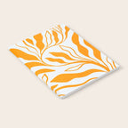 Endless Leaf Summer Illustration 1 Tangerine on pastel blue Notebook Gallery Image 2