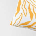 Endless Leaf Summer Illustration 1 Tangerine on pastel blue Pillow Sham Gallery Image 4