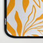 Endless Leaf Summer Illustration 1 Tangerine on pastel blue Laptop Sleeve Gallery Image 3