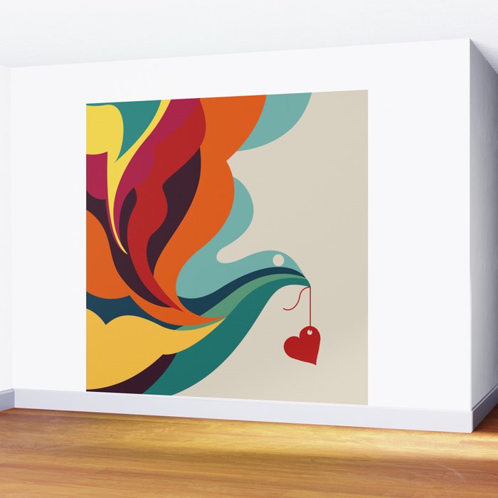 Love Message Wall Mural Gallery Image 2