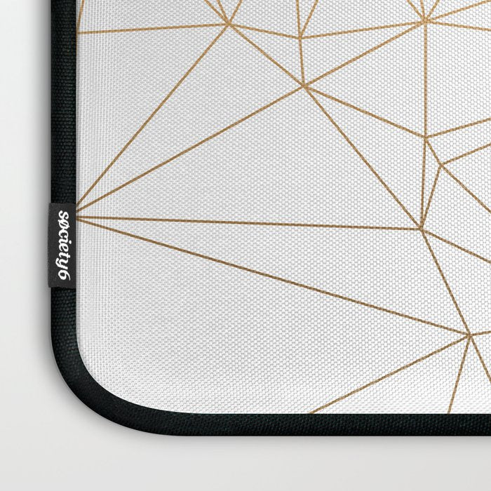 Geometric Gold Minimalist Design Laptop Sleeve Gallery Image 3