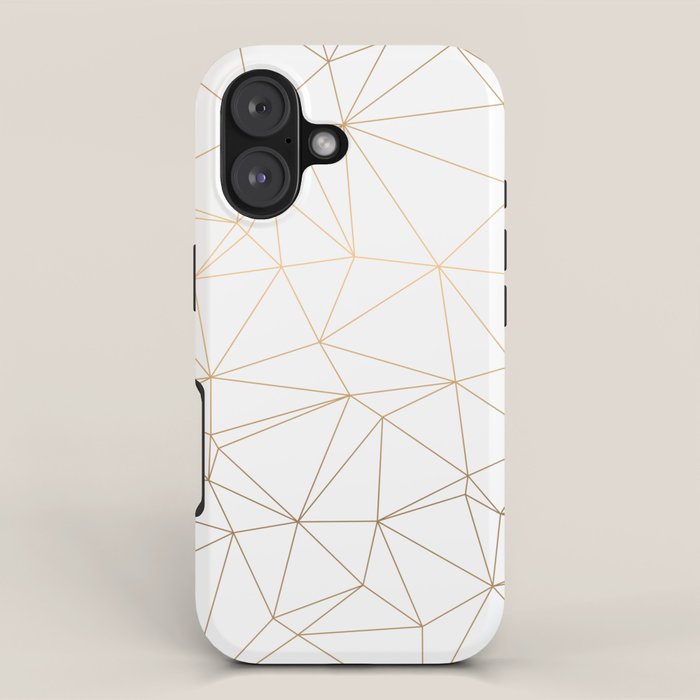 Geometric Gold Minimalist Design iPhone Case Gallery Image 1