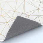 Geometric Gold Minimalist Design Rug Gallery Image 4