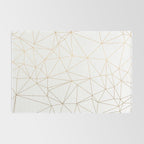 Geometric Gold Minimalist Design Rug Gallery Image 2