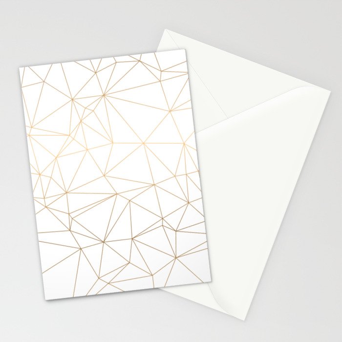 Geometric Gold Minimalist Design Stationery Card Gallery Image 2