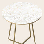 Geometric Gold Minimalist Design Side Table Gallery Image 2
