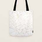 Geometric Gold Minimalist Design Tote Bag Gallery Image 1