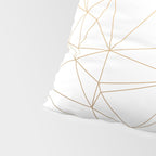 Geometric Gold Minimalist Design Pillow Sham Gallery Image 4