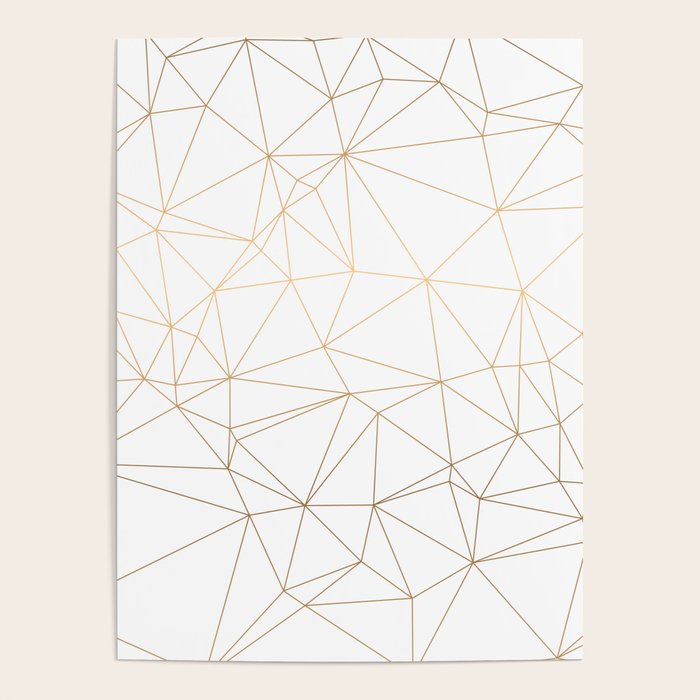 Geometric Gold Minimalist Design Poster Gallery Image 4