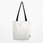Geometric Gold Minimalist Design Tote Bag Gallery Image 2