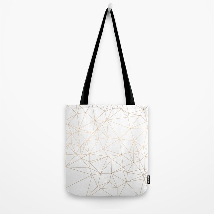 Geometric Gold Minimalist Design Tote Bag Gallery Image 2