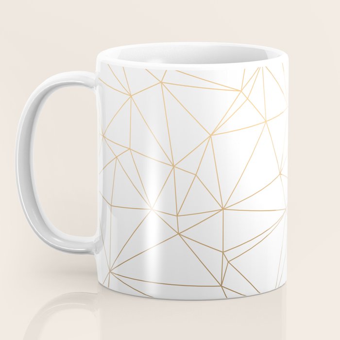 Geometric Gold Minimalist Design Coffee Mug Gallery Image 3