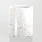 Geometric Gold Minimalist Design Coffee Mug Gallery Image 4