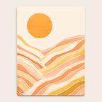 Golden Mountain Sunset / Abstract Landscape Notebook Gallery Image 4