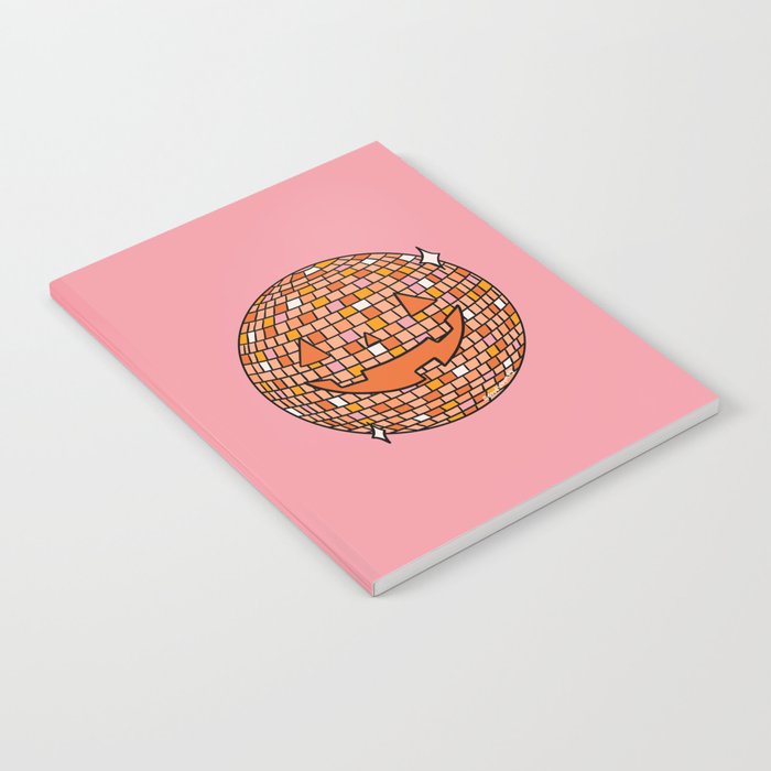 Disco Ball Jack O Lantern Notebook Gallery Image 1