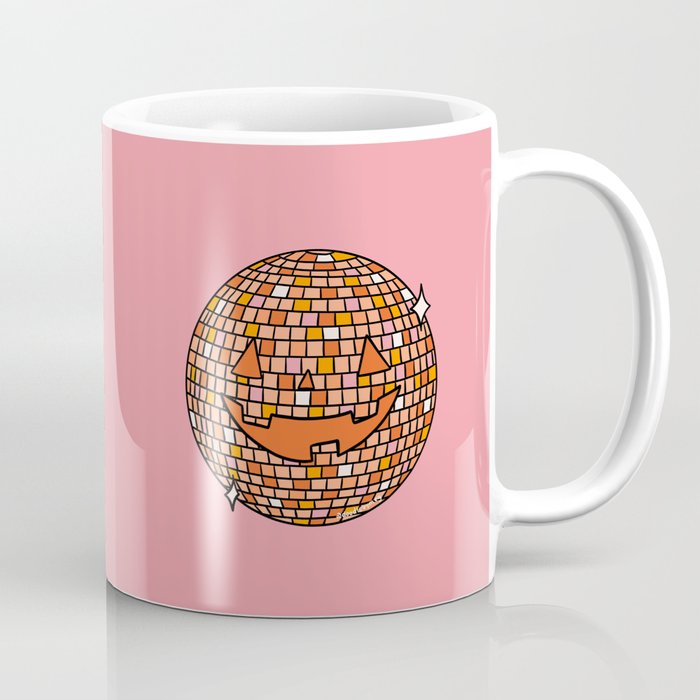 Disco Ball Jack O Lantern Coffee Mug Gallery Image 1