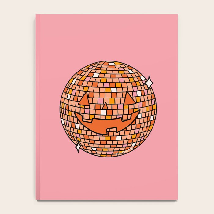 Disco Ball Jack O Lantern Notebook Gallery Image 4