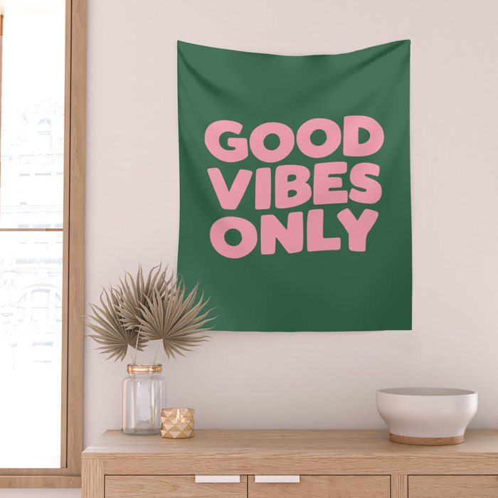 Good Vibes Only Wall Tapestry Gallery Image 2